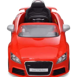 Audi TT RS Sit Bil for børn med hvid fjernbetjening Rød