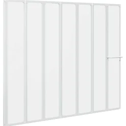 Bad Skærm 140 x 168 cm 7 Foldbare Paneler med håndklædeholder