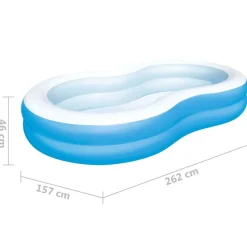 Bestway Big Lagoon badebassin 262x157x46 cm