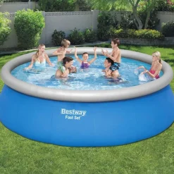 Bestway Fast Set oppusteligt badebassin 457x122 cm rundt