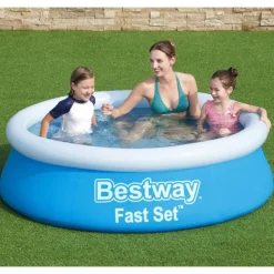 Bestway Fast Set oppusteligt badebassin 183x51 cm blå