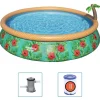 Bestway Fast Set oppusteligt badebassin 457x84 cm Paradise Palms