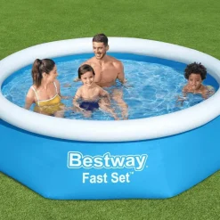 Bestway Fast Set oppusteligt badebassin 244x61 cm rund 57265