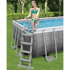 Bestway Flowclear poolstige med 4 trin 122 cm
