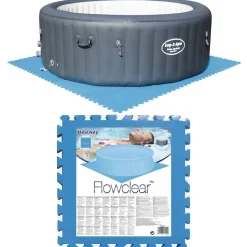 Bestway gulvbeskyttere til swimmingpool 8 stk. blå 58220