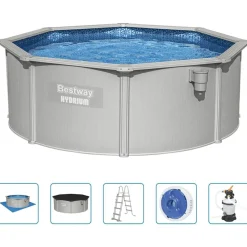 Bestway Hydrium fritstående pool 360x120 cm rund