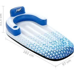 Bestway Hydro Force bademadras 183x97 cm blå