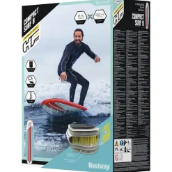 Bestway Hydro-Force oppusteligt SUP-bræt Compact Surf 8 243x57x7 cm