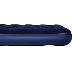 Bestway luftmadras med velourtop og indbygget luftpumpe 185x76x28 cm