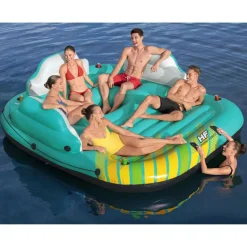 Bestway oppustelig bademadras Sunny Lounge 5 personer 291x265x83 cm