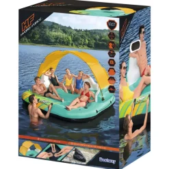 Bestway oppustelig bademadras Sunny Lounge 5 personer 291x265x83 cm