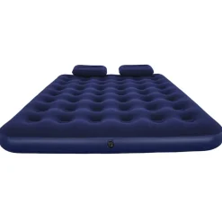 Bestway oppustelig luftmadras med pude og pumpe 203x152x22 cm 67374