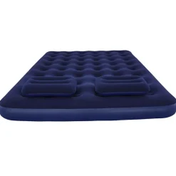 Bestway oppustelig luftmadras med pude og pumpe 203x152x22 cm 67374