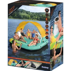 Bestway 5-personers oppustelig bademadras Sunny Lounge 291x265x83 cm
