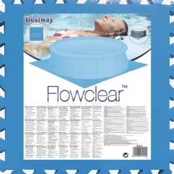 Bestway poolunderlag 8 stk. blå 58220