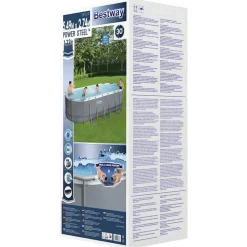 Bestway Power Steel fritstående pool 549x274x122 cm oval