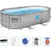Bestway Power Steel swimmingpoolsæt 427x250x100 cm