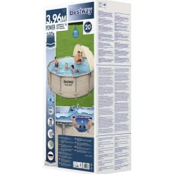 Bestway Power Steel swimmingpool med baldakin 396x107 cm