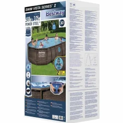 Bestway Power Steel swimmingpoolsæt 488x305x107 cm