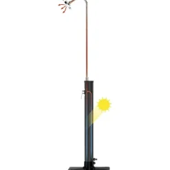 Bestway Solar Flow udendørs bruser 8 l sort