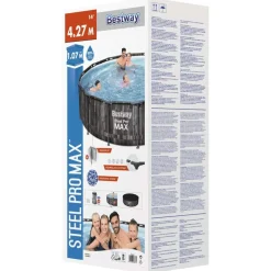 Bestway Steel Pro MAX swimmingpoolsæt 427x107 cm rund