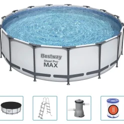 Bestway Steel Pro MAX swimmingpoolsæt 457x122 cm rund