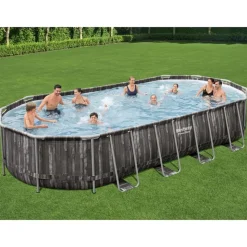Bestway swimmingpool 7,32x3,66x1,22 m oval