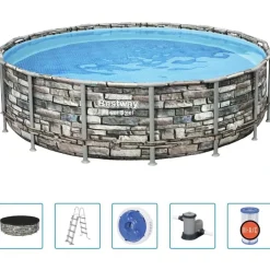 Bestway swimmingpoolsæt Power Steel 488x122 cm