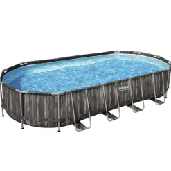 Bestway swimmingpoolsæt 7,32x3,66x1,22 m oval