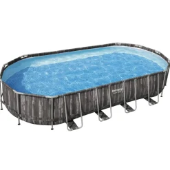 Bestway swimmingpoolsæt 7,32x3,66x1,22 m oval