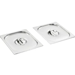 Bradepandelåg til GN 1/2 rustfrit stål 2 stk.