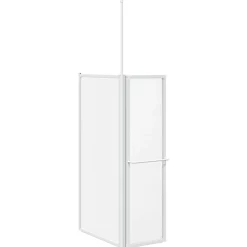 Brusevæg 70x120x137 cm L-formet 4 paneler foldbar