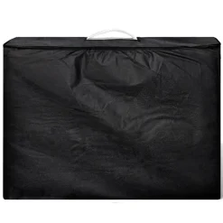 Cremefarvet sammenfoldeligt massagebord med aluminiumsstel,3 zoner