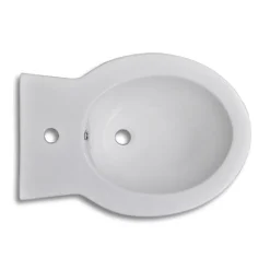Hvidt keramisk toilet & bidet sæt