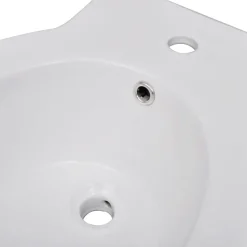 Hvidt keramisk toilet & bidet sæt