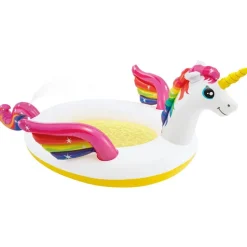 Intex badebassin med sprøjtefunktion Unicorn 272x193x104 cm
