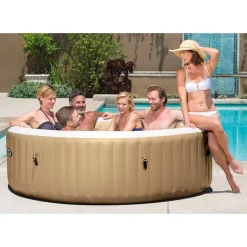 Intex boblebad med massagefunktion PureSpa 216x71 cm 6 pers. rund