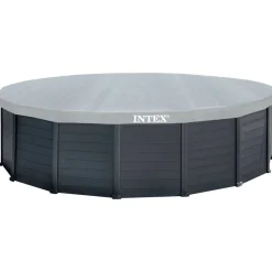 INTEX fritstående swimmingpool Graphite Gray Panel 478x124 cm