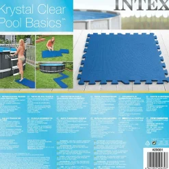 Intex gulvbeskyttere til swimmingpool 8 stk. 50 x 50 cm blå