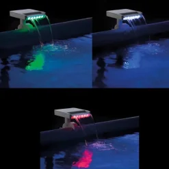 Intex LED-vandfald til pool flerfarvet 28090