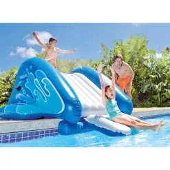Intex oppustelig vandrutsjebane Kool Splash blå