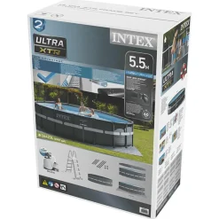 Intex pool med Ultra XTR-stel 549x132 cm med sandfilterpumpe
