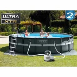 Intex pool med Ultra XTR-stel 549x132 cm med sandfilterpumpe