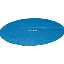 Intex solopvarmet poolovertræk 448 cm polyethylen blå