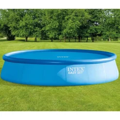 Intex solopvarmet poolovertræk 538 cm polyethylen blå