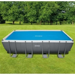 Intex solopvarmet poolovertræk 538x253 cm polyethylen blå