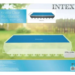 Intex solopvarmet poolovertræk 960x466 cm polyethylen blå