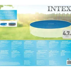 Intex solopvarmet poolovertræk 488 cm rundt