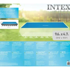 Intex solopvarmet poolovertræk rektangulær 975 x 488 cm