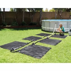 Intex solvarmer til pool 1,2x1,2 m PVC sort 28685